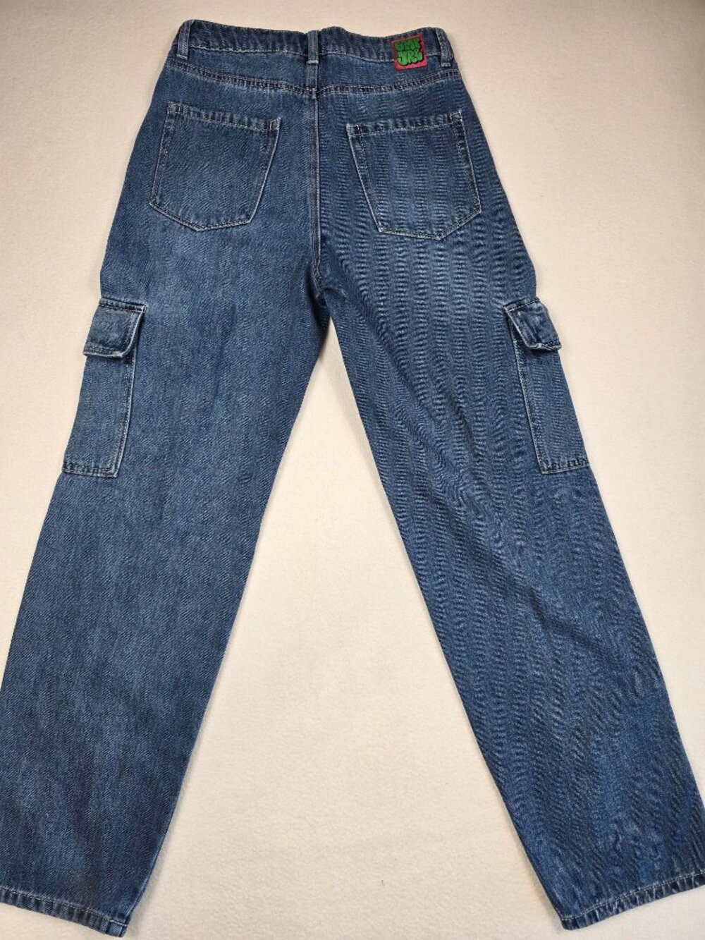 Empyre Y2K Cargo Jeans Size 2 Womens 100% Cotton Denim Skater - Picture 5 of 6